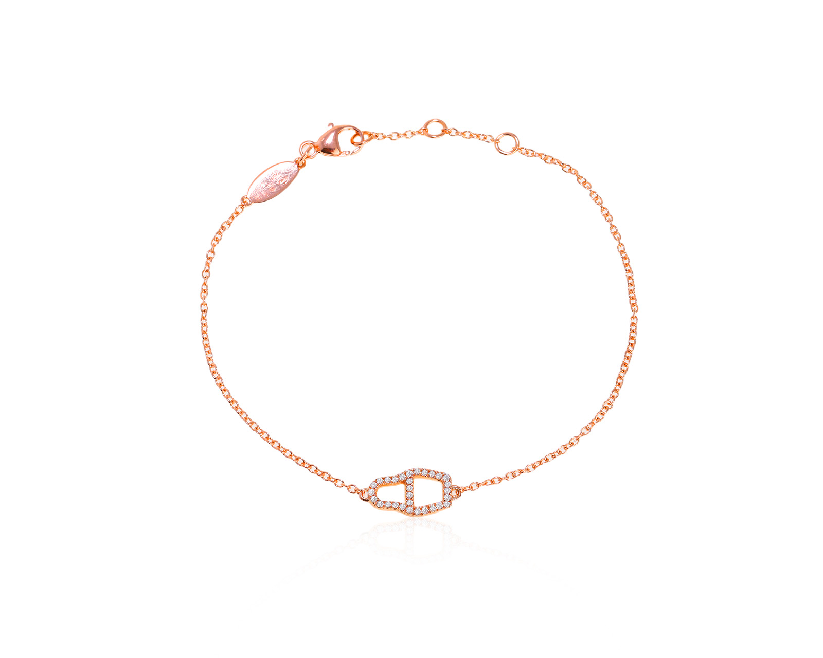 Оригинальный золотой браслет с бриллиантами 0.09ct Korloff 070625/5