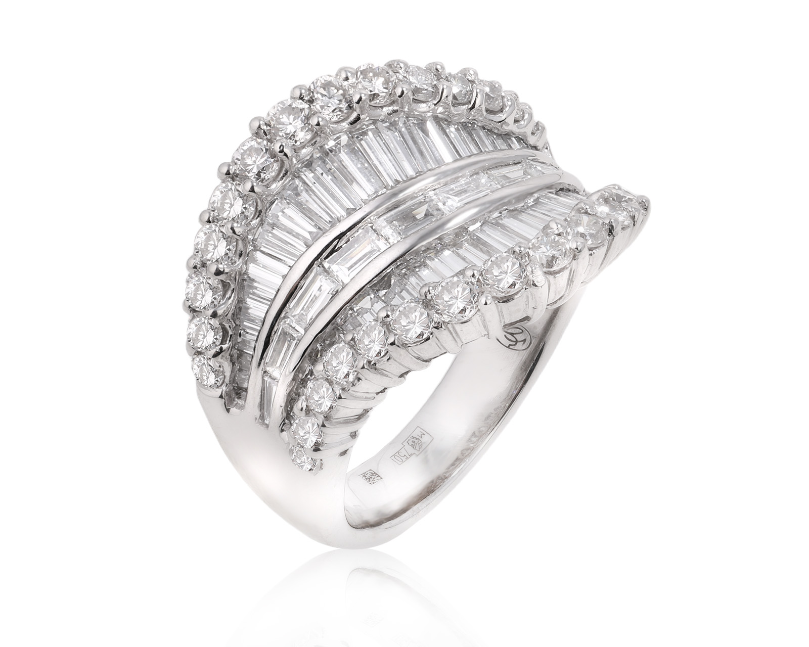 Оригинальное золотое кольцо с бриллиантами 3.27ct Valentin Yudashkin 140225/19