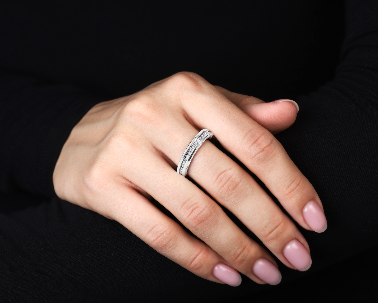 Оригинальное золотое кольцо c бриллиантами 0.52ct Bvlgari B.Zero1