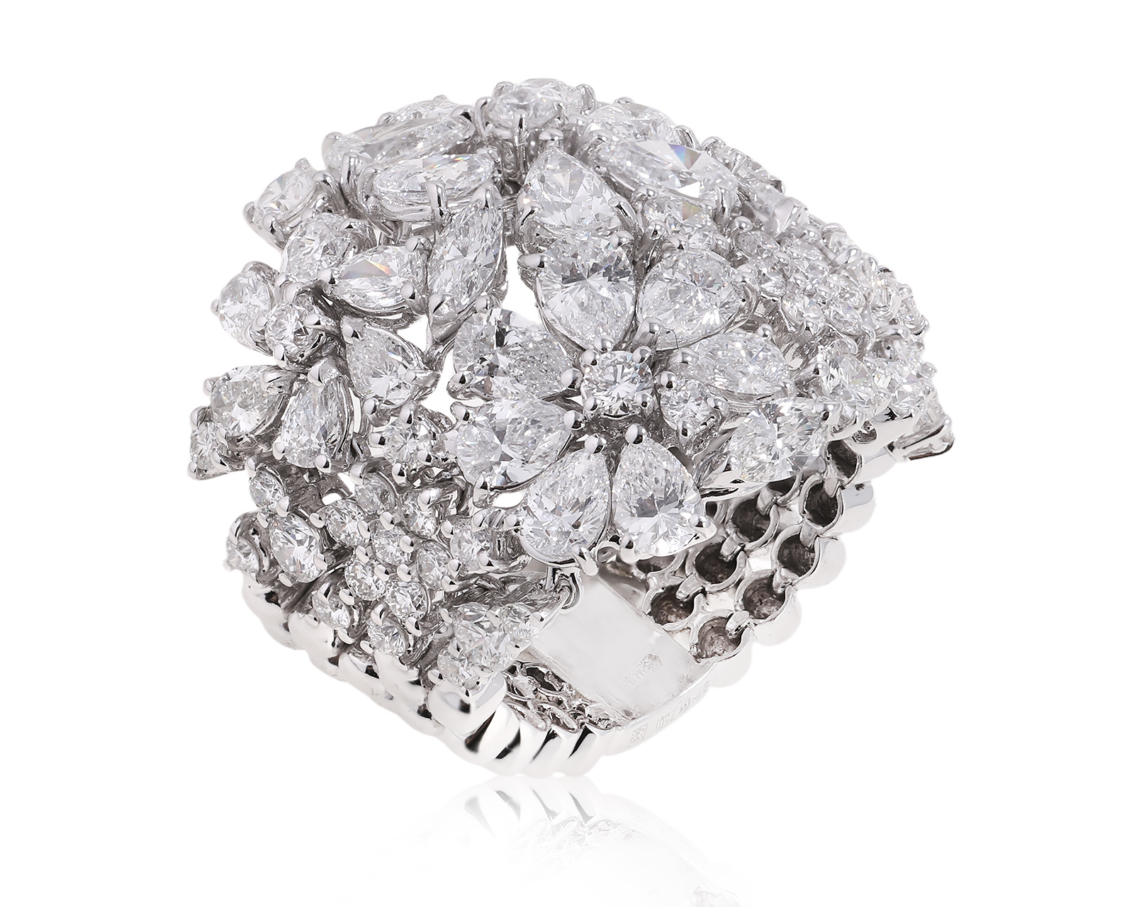 Оригинальное золотое кольцо с бриллиантами 6.86ct Zydo 180825/8