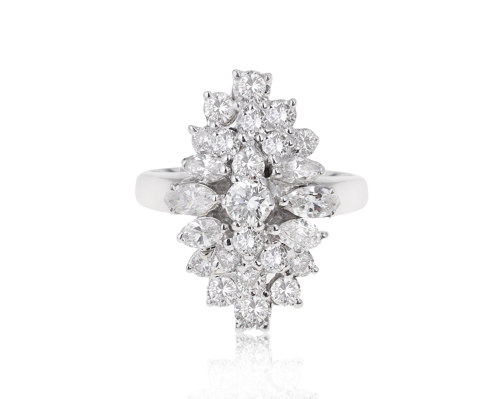 Золотое кольцо с бриллиантами 1.94ct