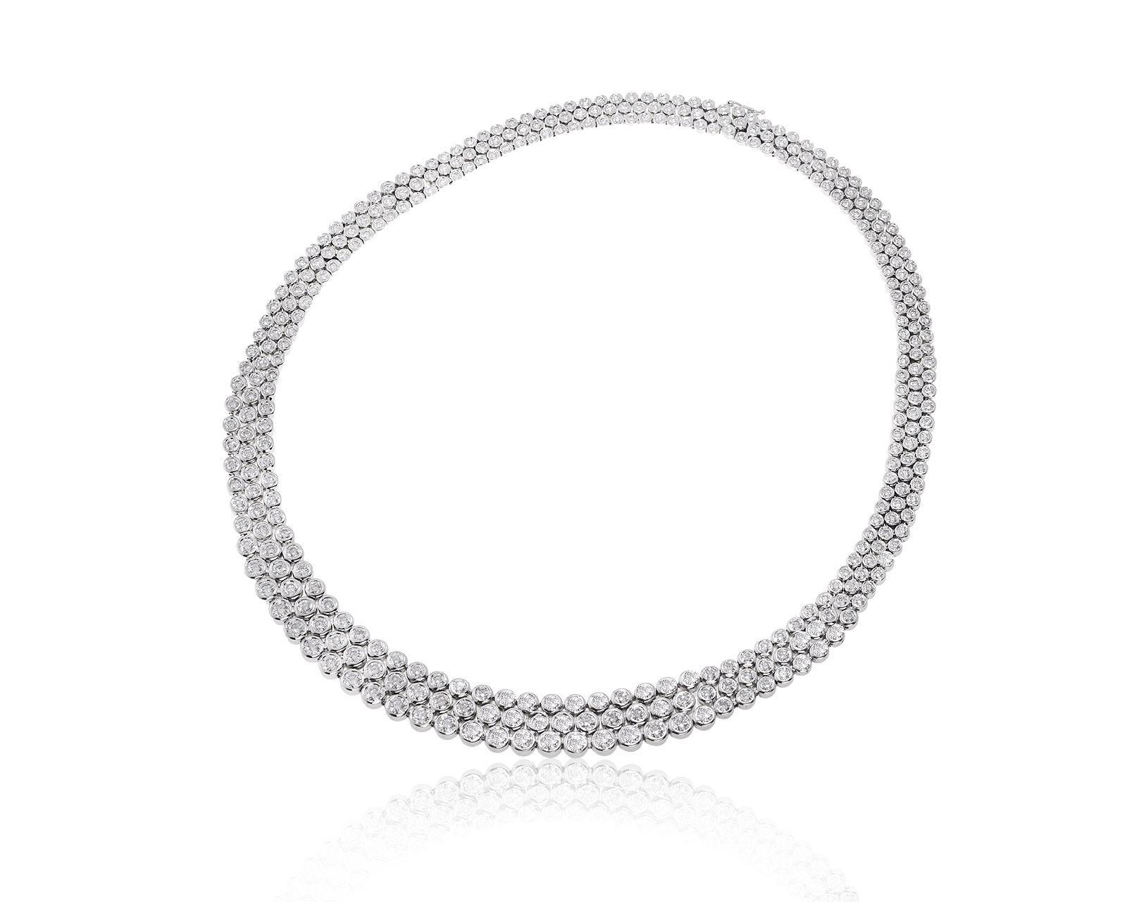 Золотое колье с бриллиантами 27.31ct 220824/КМ3