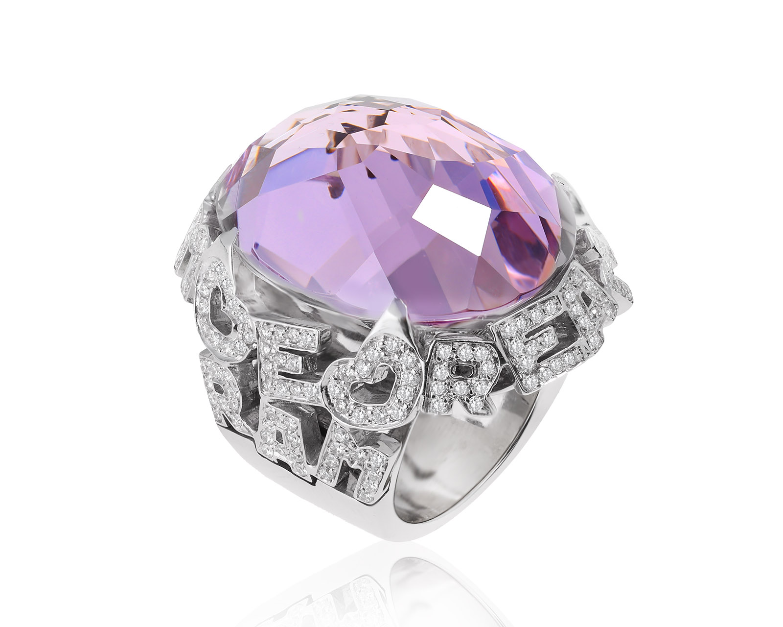 Оригинальное золотое кольцо с аметистом 40.39ct Pasquale Bruni Amore 040324/2