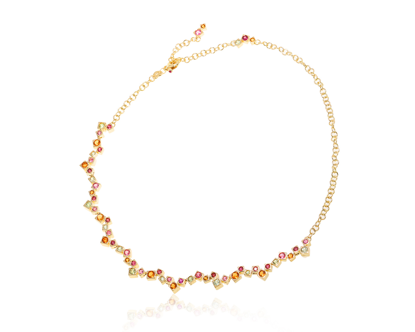 Оригинальное золотое колье с цветными камнями 8.05ct Pasquale Bruni Manhattan 170424/21