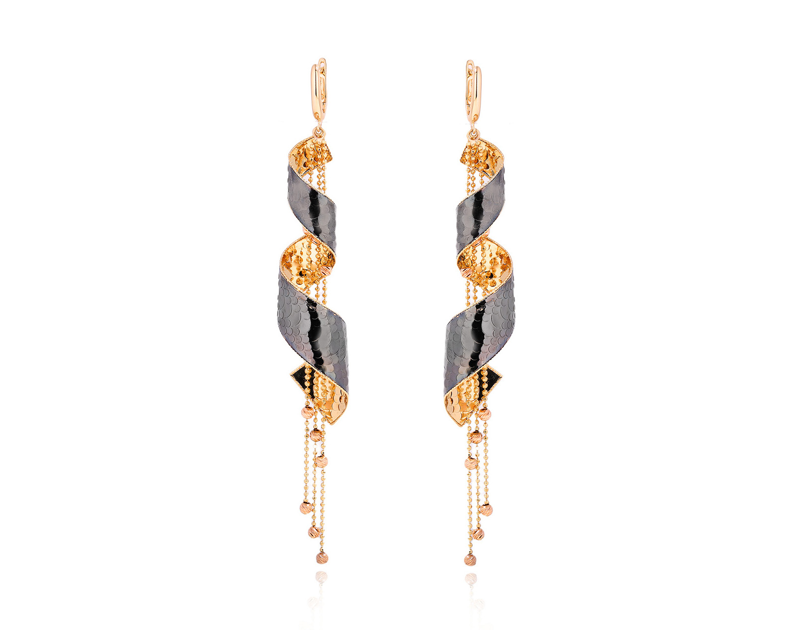 Оригинальные золотые серьги Roberto Bravo 160325/9