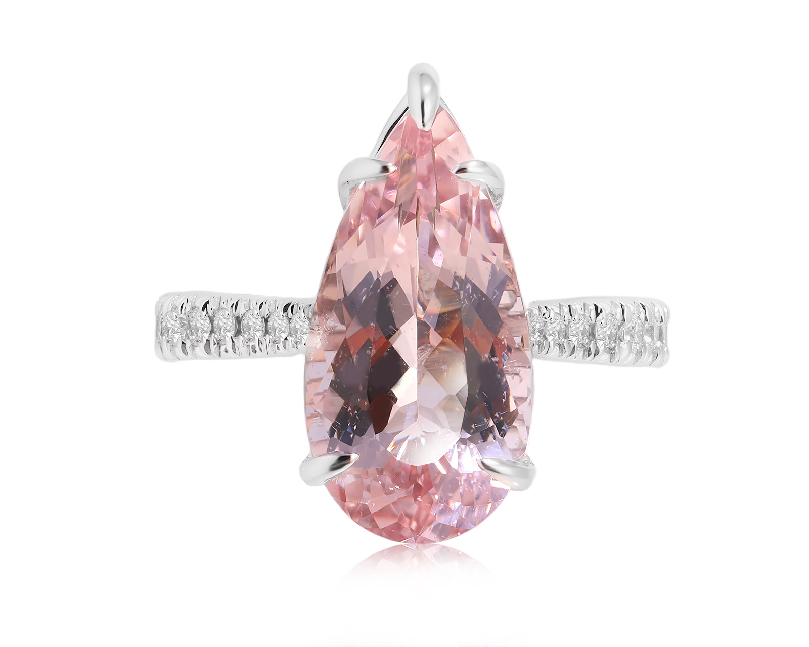 Золотое кольцо с морганитом 5.02ct Evgeny Matveev 070825/Б167