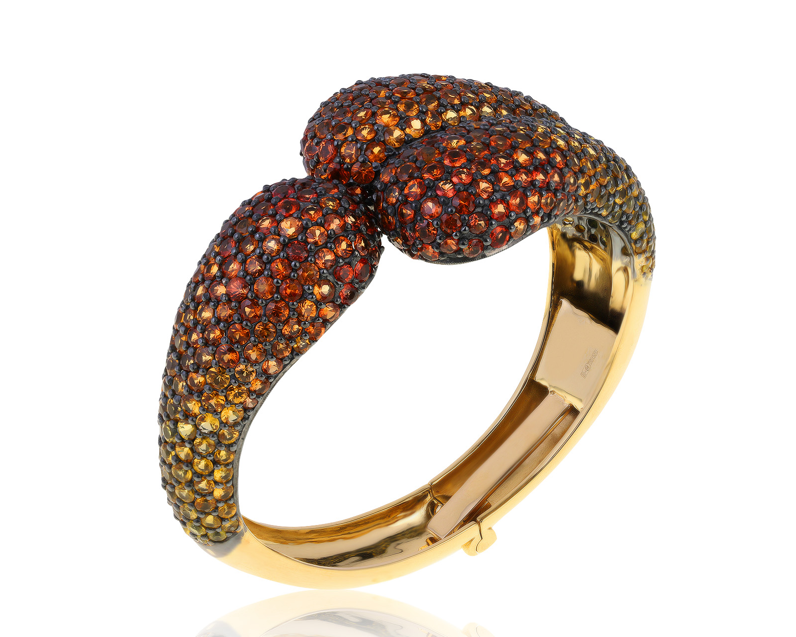 Великолепный золотой браслет с сапфирами 41.10ct 131220/КМ4