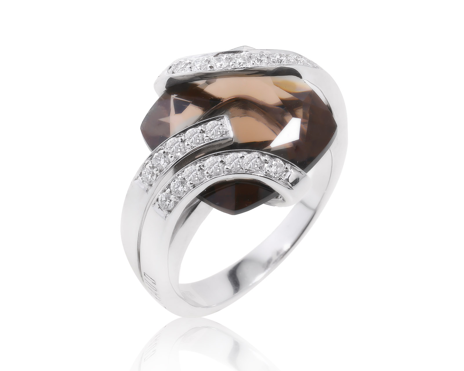 Оригинальное золотое кольцо с кварцем 6.20ct Feraud 260323/4