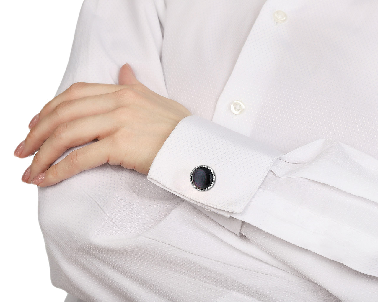 Оригинальные золотые запонки с бриллиантами 1.04ct Safo Joailleri