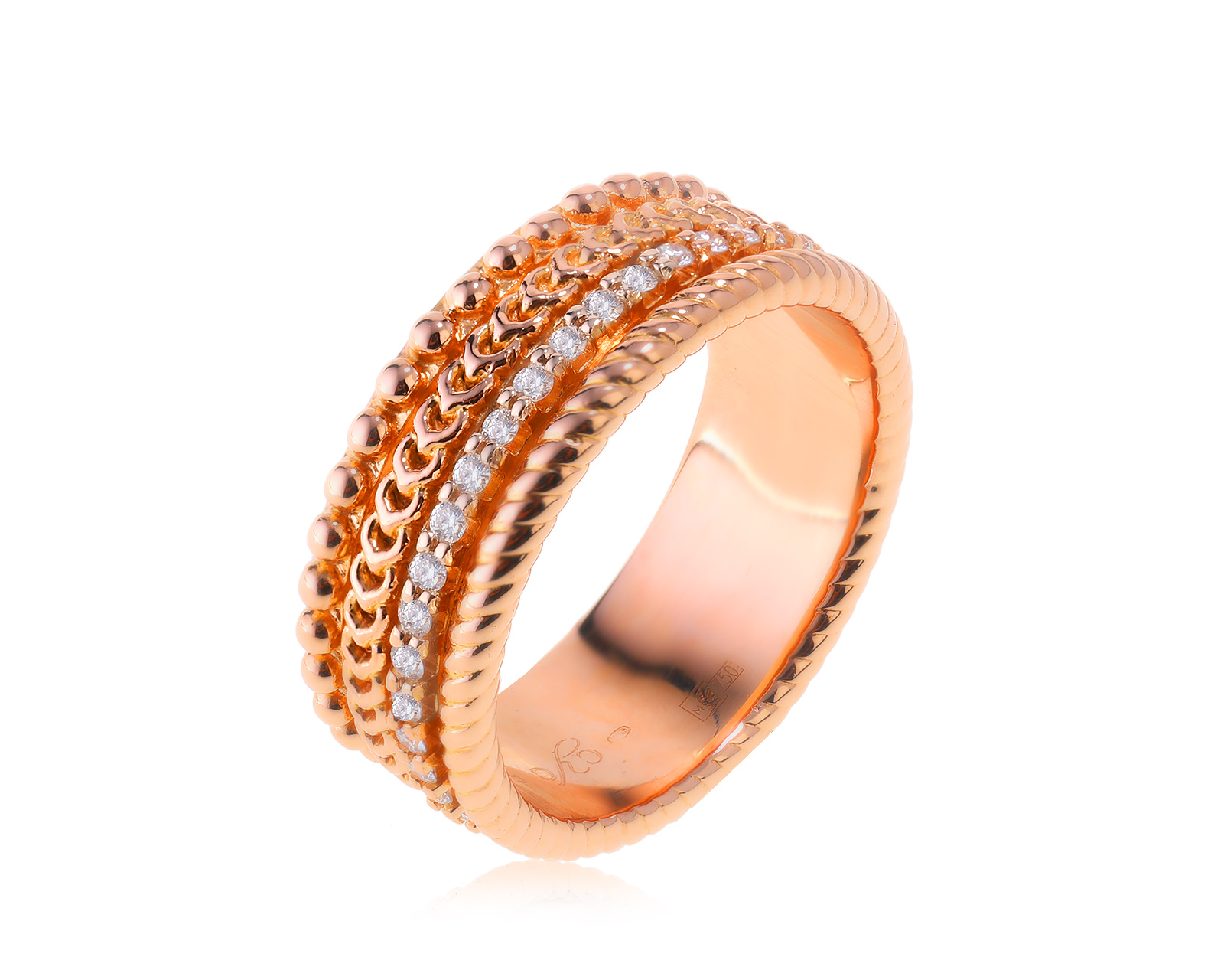 Оригинальное золотое кольцо с бриллиантами 0.40ct Carrera y Carrera Ruedo De Luce 250923/2
