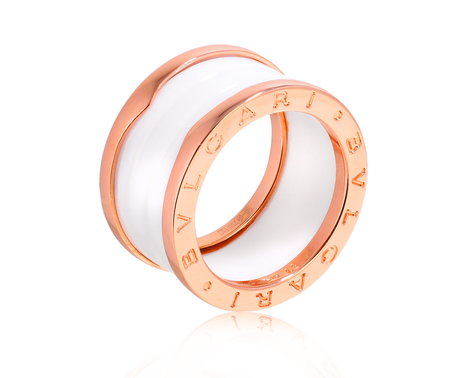 Оригинальное золотое кольцо Bvlgari B.Zero1 130825/18