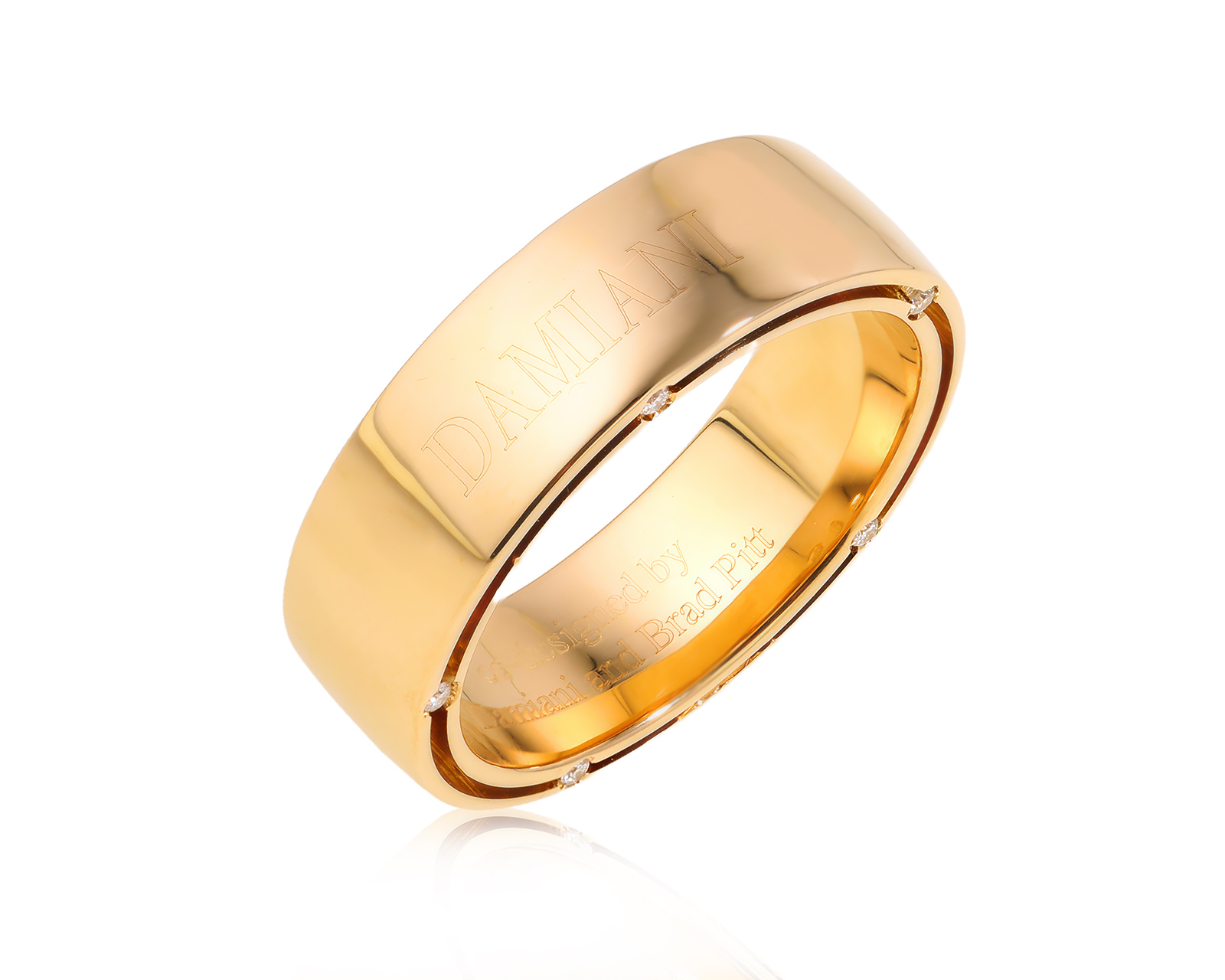 Оригинальное золотое кольцо Damiani D.Side 060525/4