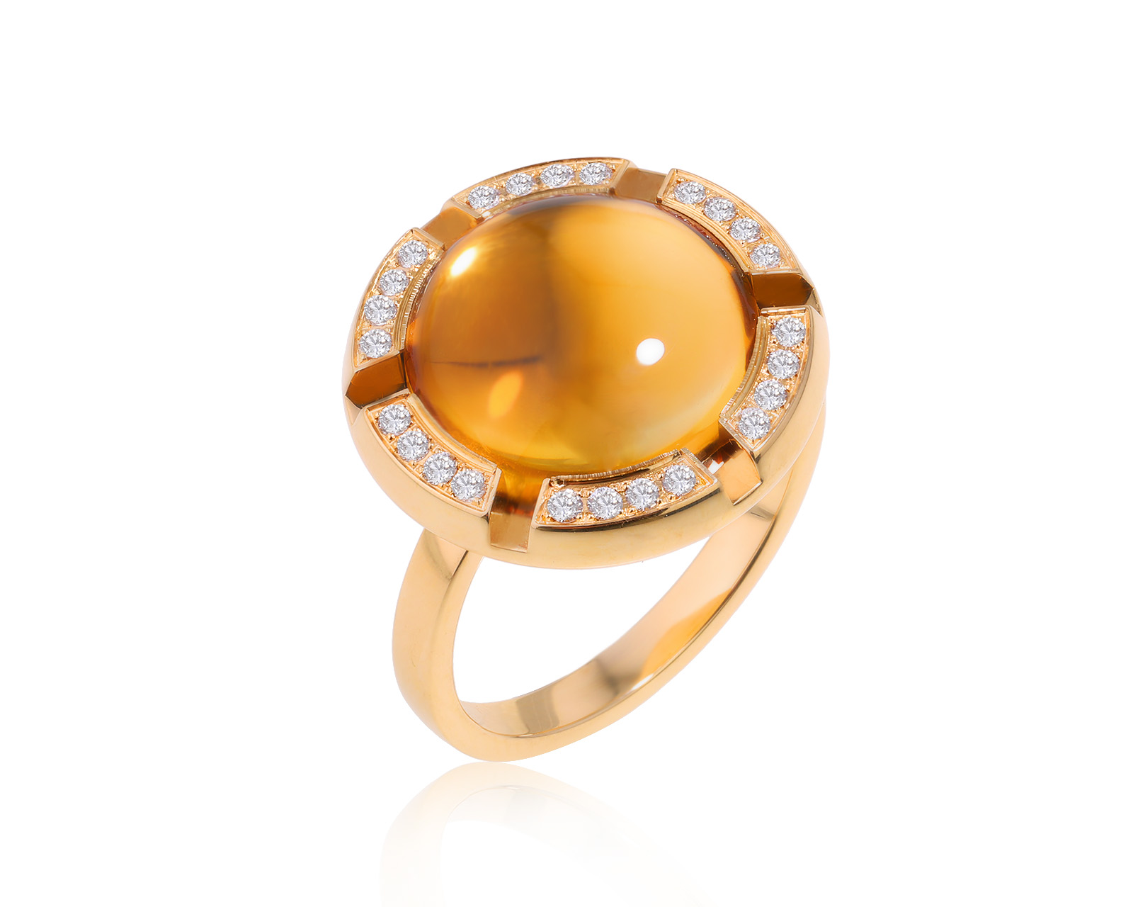 Оригинальное золотое кольцо с цитрином 4.65ct Chaumet Class One 270624/12