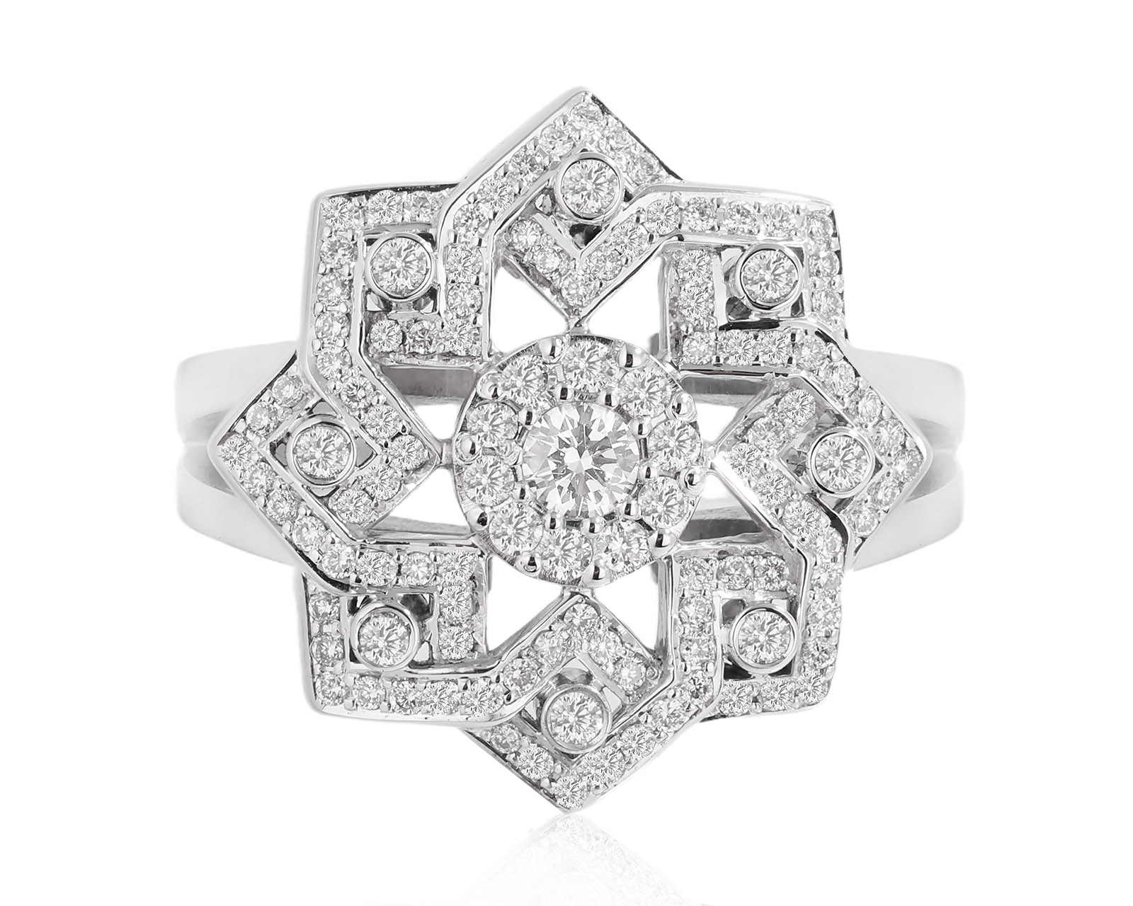 Золотое кольцо с бриллиантами 0.75ct