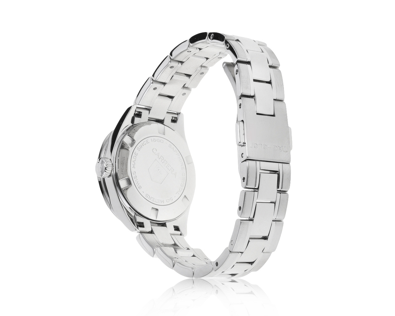 Оригинальные стальные часы Tag Heuer Carrera