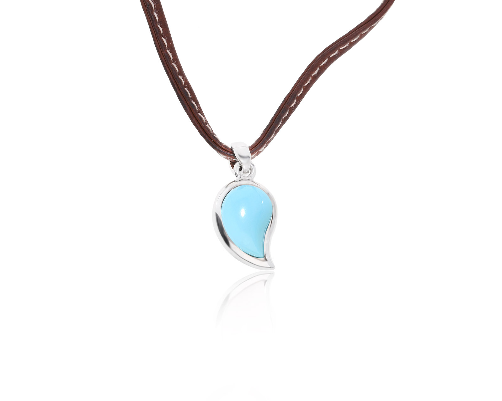 Оригинальный золотой кулон с бирюзой 7.80ct Tamara Camolli 031222/1