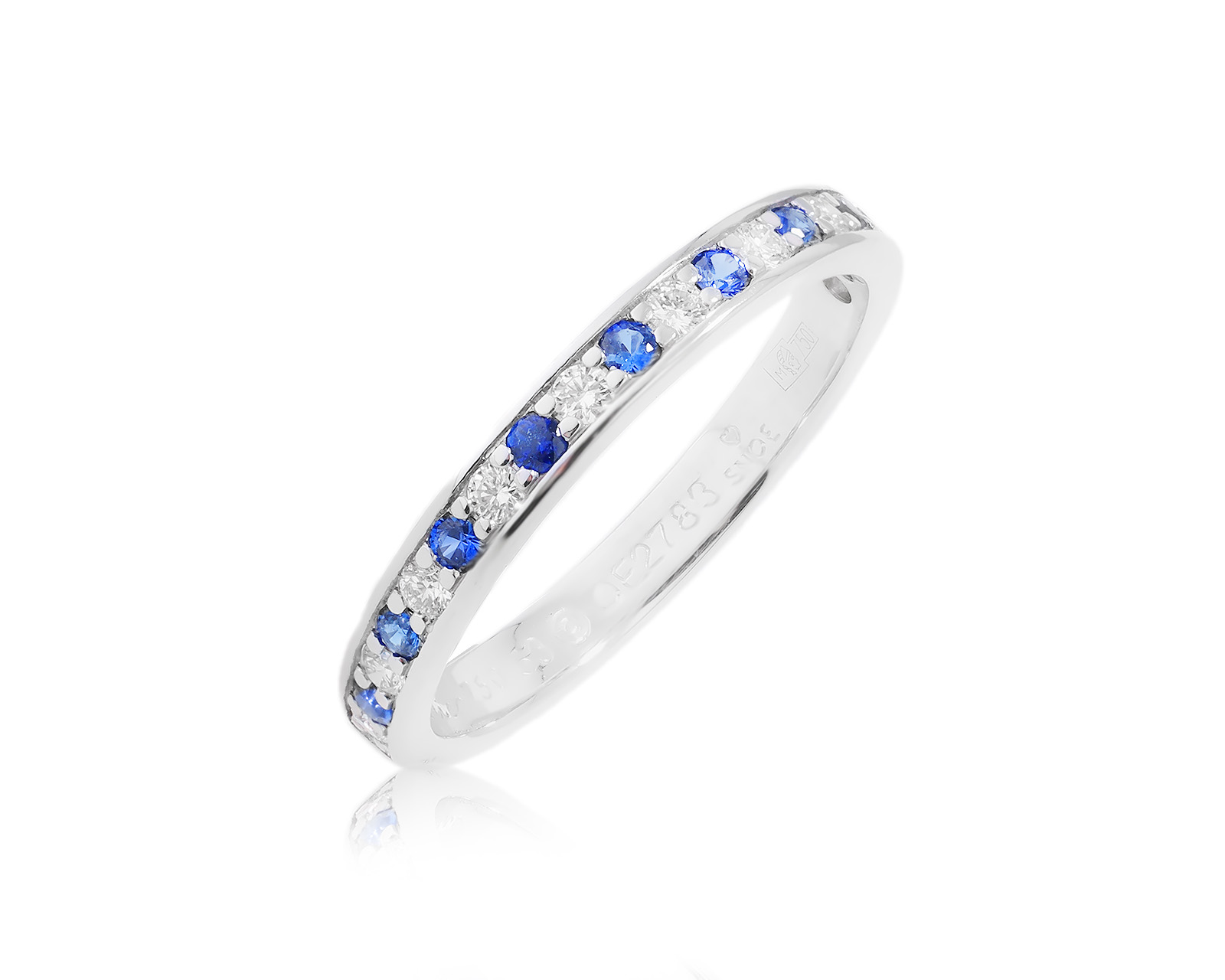 Оригинальное золотое кольцо с сапфирами 0.22ct Cartier 041223/3