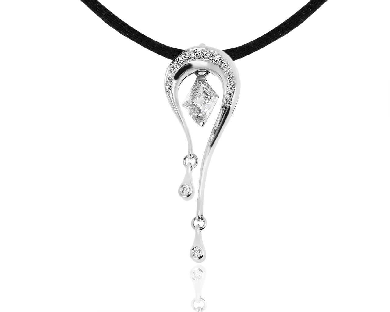 Золотой кулон с бриллиантами 1.17ct 241117/9