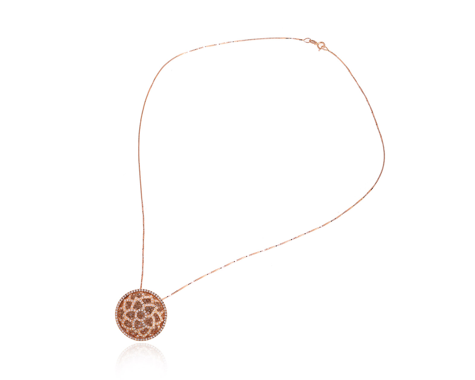 Золотой кулон с бриллиантами 2.30ct