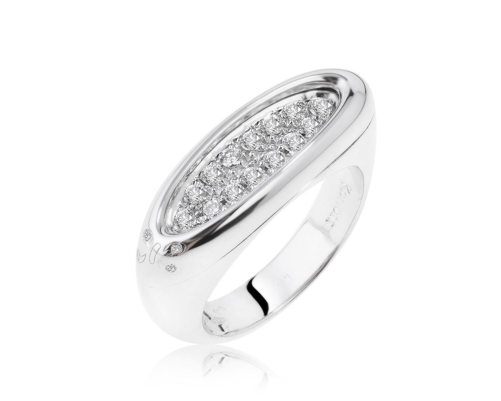 Оригинальное золотое кольцо c бриллиантами 0.30ct Korloff 270921/17