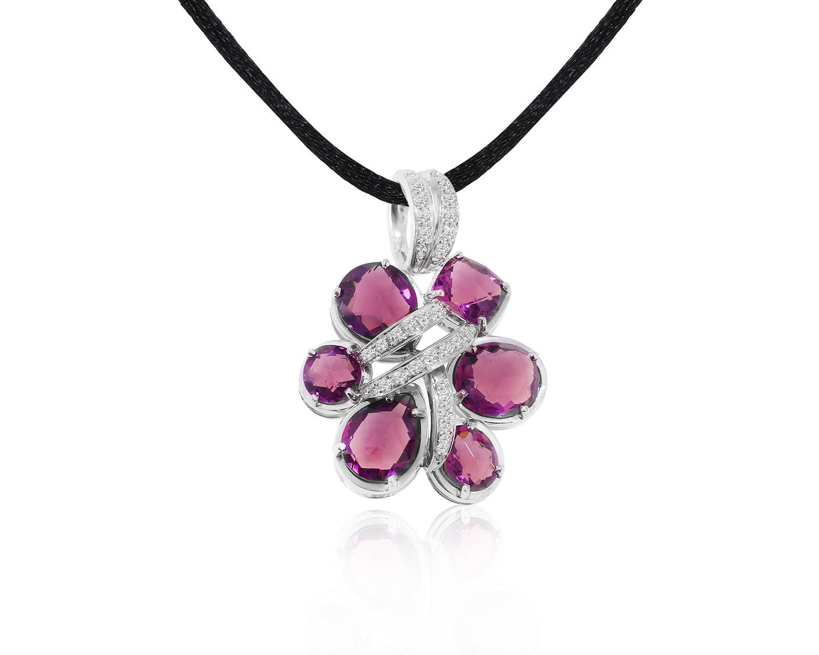 Нарядный золотой кулон с ситаллами 6.16ct 230822/5