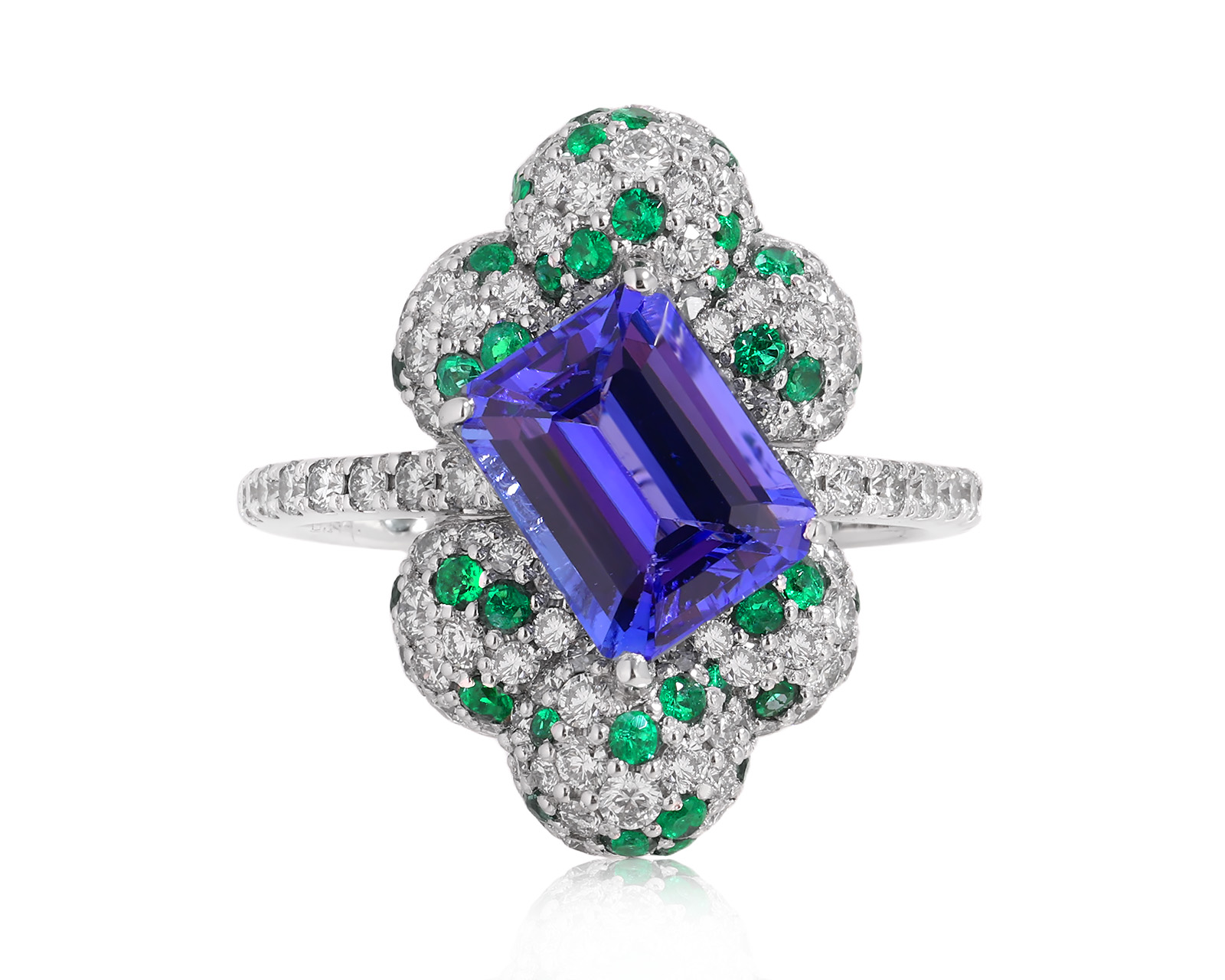 Золотое кольцо с танзанитом 2.30ct и бриллиантами 1.15ct Evgeny Matveev 040625/Б142