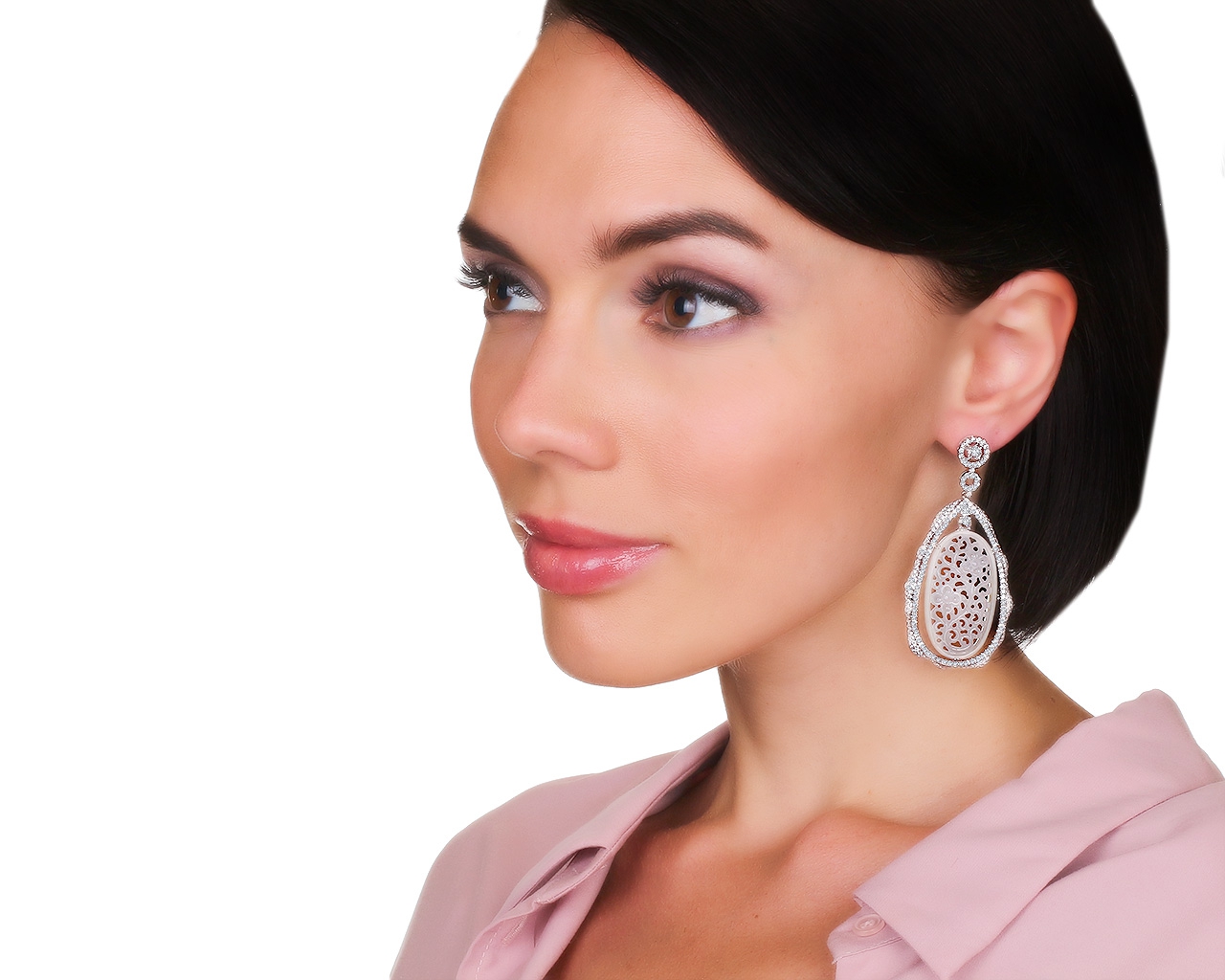 Шикарные золотые серьги с бриллиантами 5.16ct