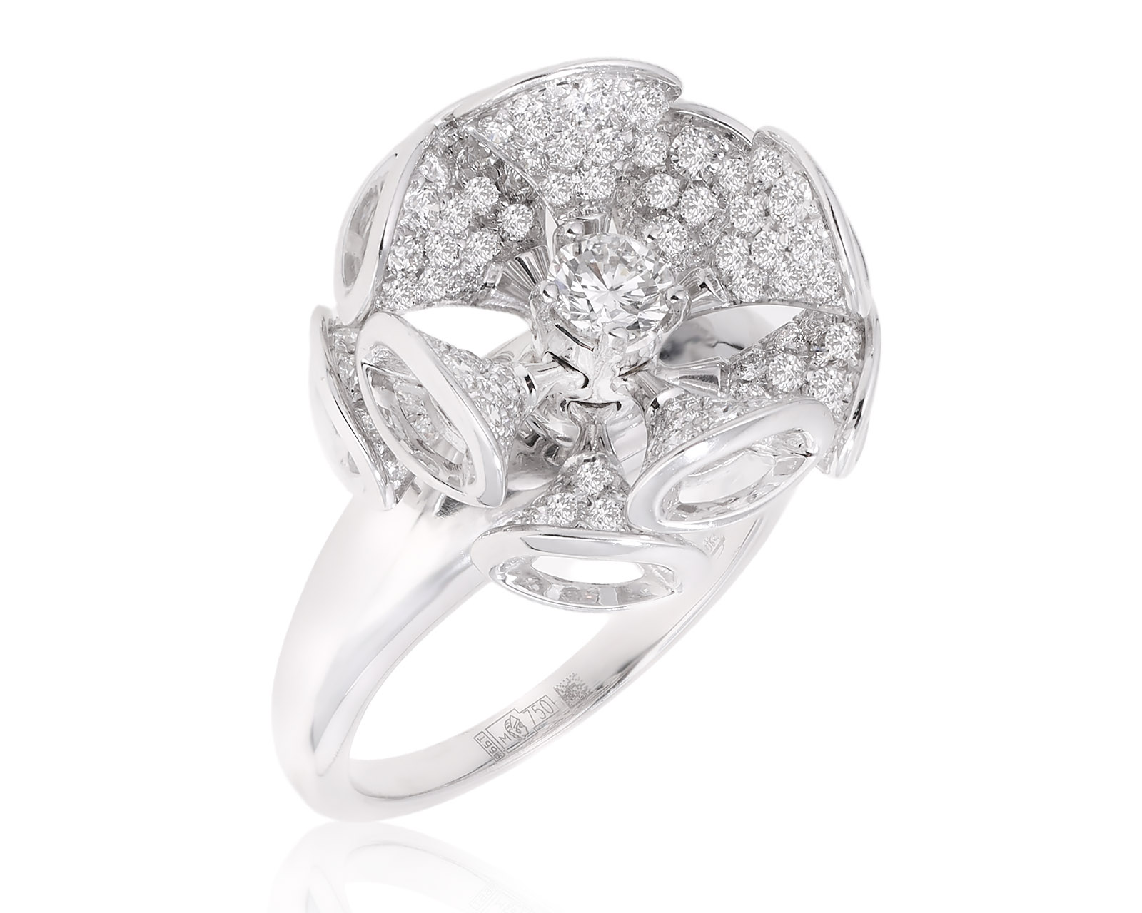 Оригинальное золотое кольцо с бриллиантами 1.10ct Bvlgari Diva`s 280725/3