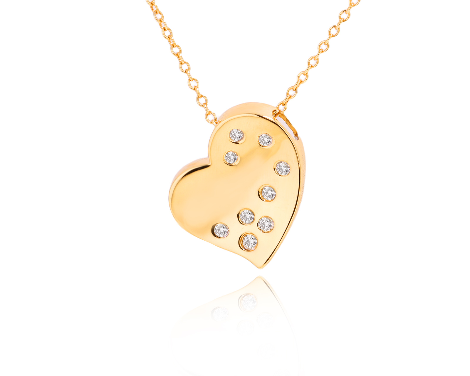 Золотой кулон с бриллиантами 0.14ct 180625/5