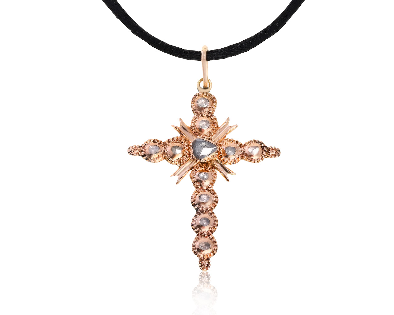 Изысканный золотой кулон с алмазами 0.35ct 310321/6