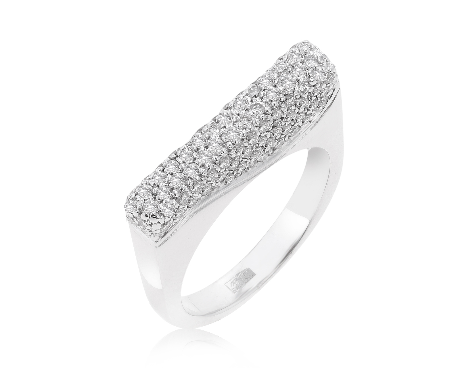 Потрясающее золотое кольцо с бриллиантами 1.12ct 100222/4