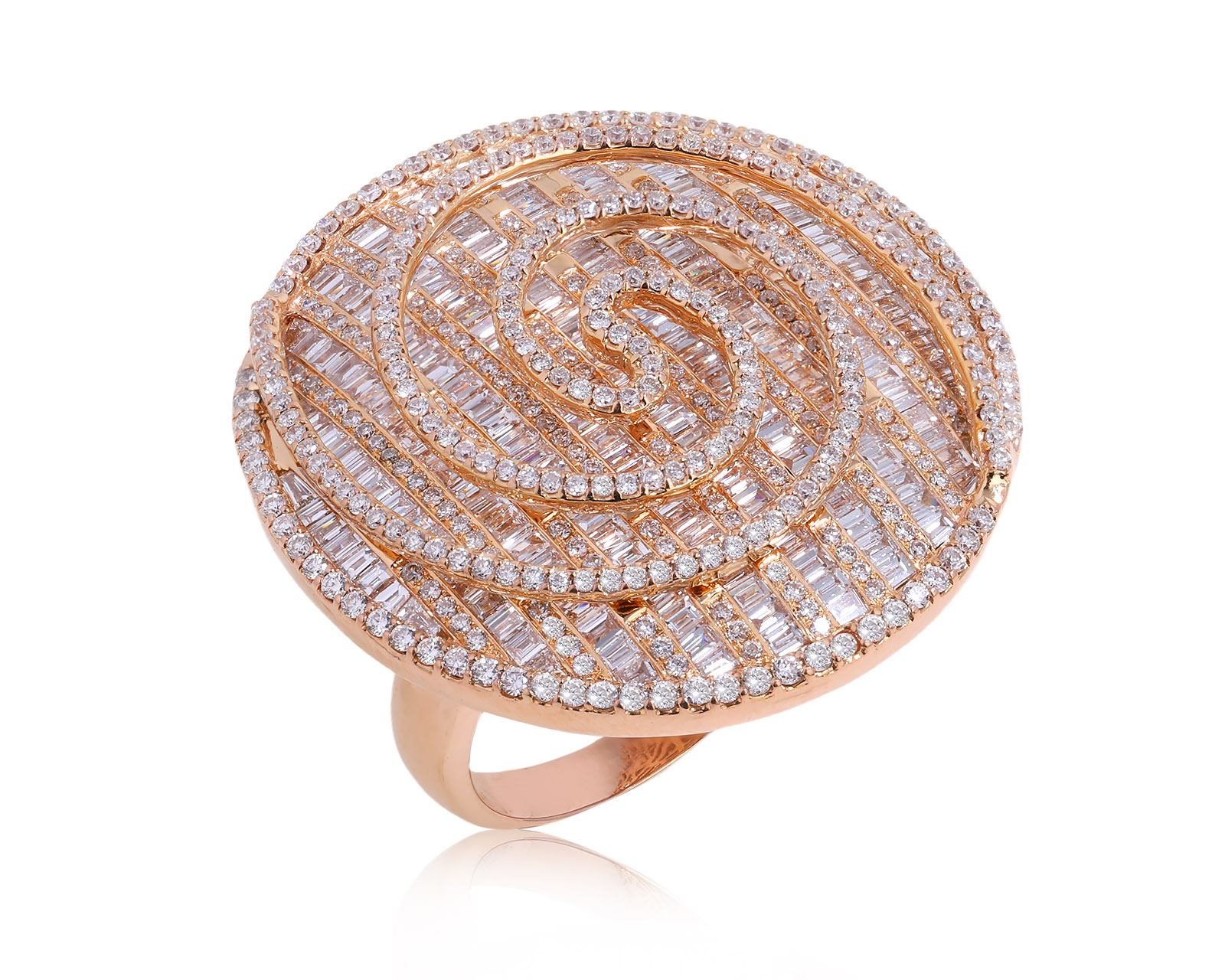 Золотое кольцо с бриллиантами 6.28ct 060525/7