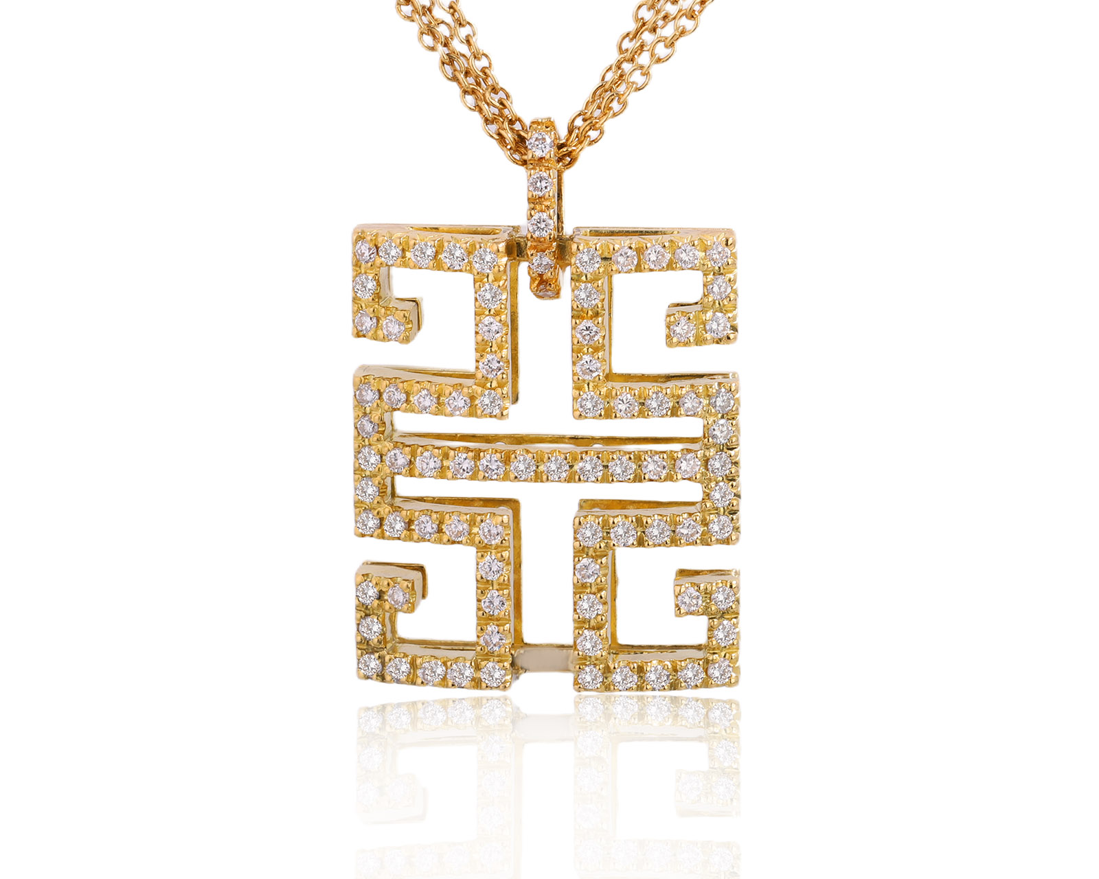 Оригинальное золотое колье с бриллиантами 0.58ct Zoccai 260625/17