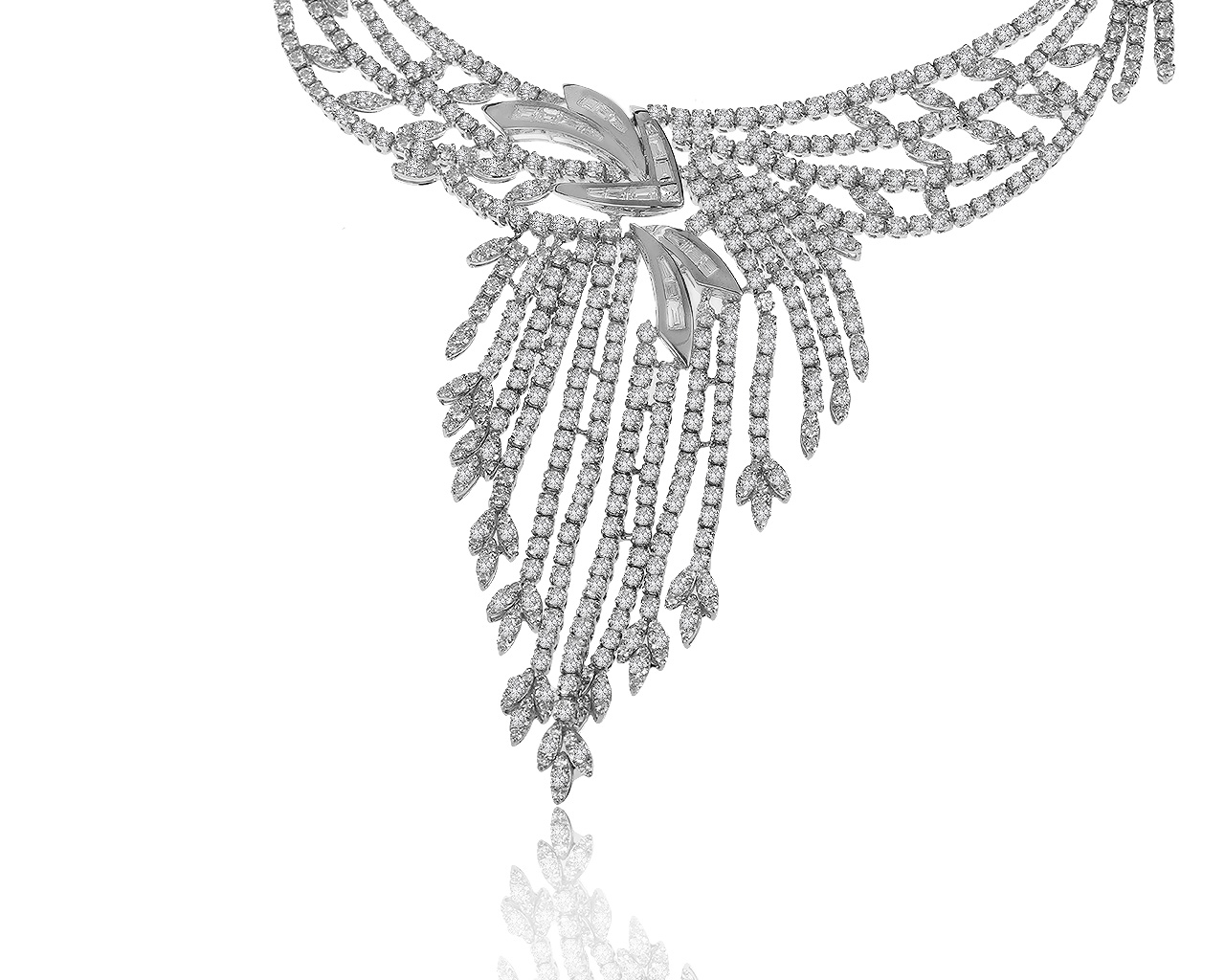 Итальянское золотое колье с бриллиантами 25.42ct 260320/6