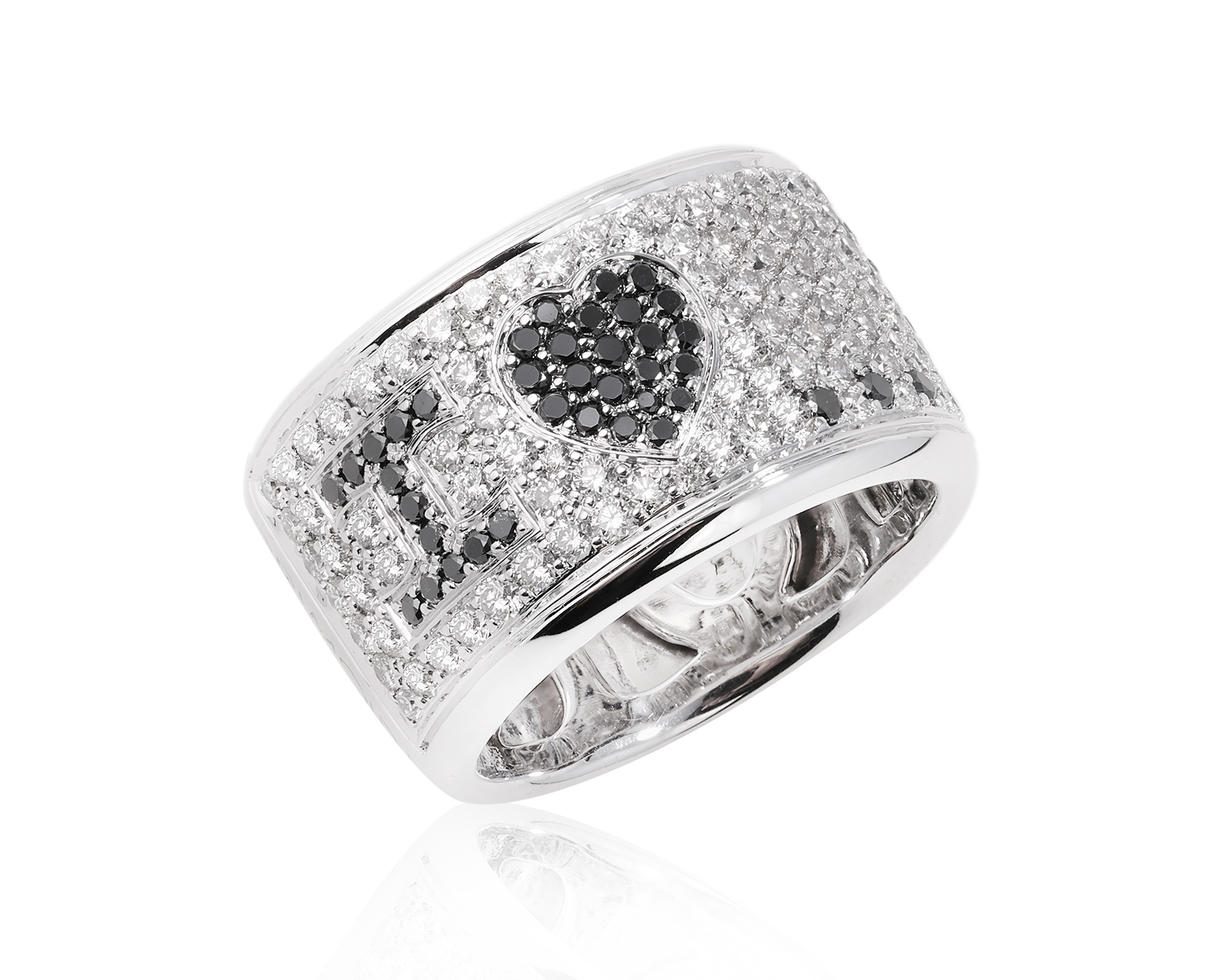 Оригинальное золотое кольцо с бриллиантами 1.56ct Grimoldi I Love You