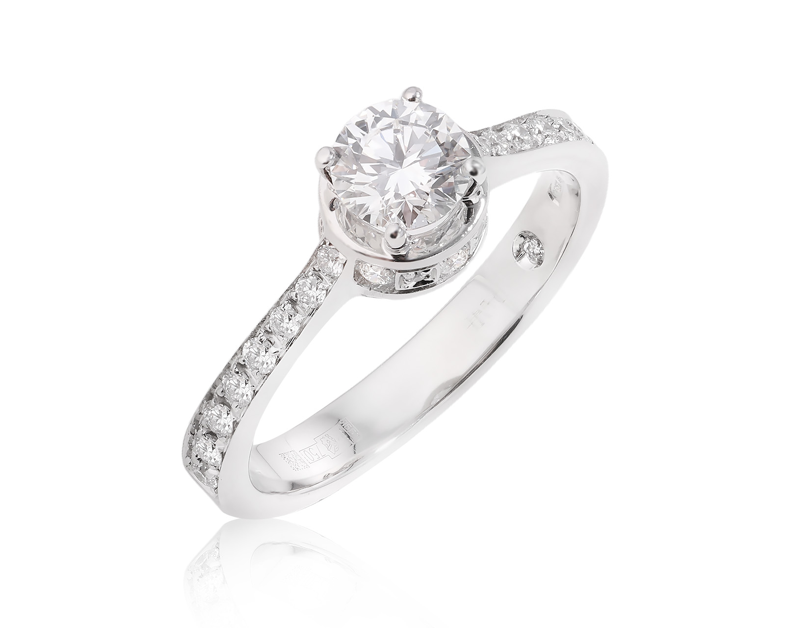 Оригинальное золотое кольцо с бриллиантами 0.79ct Damiani 290425/2