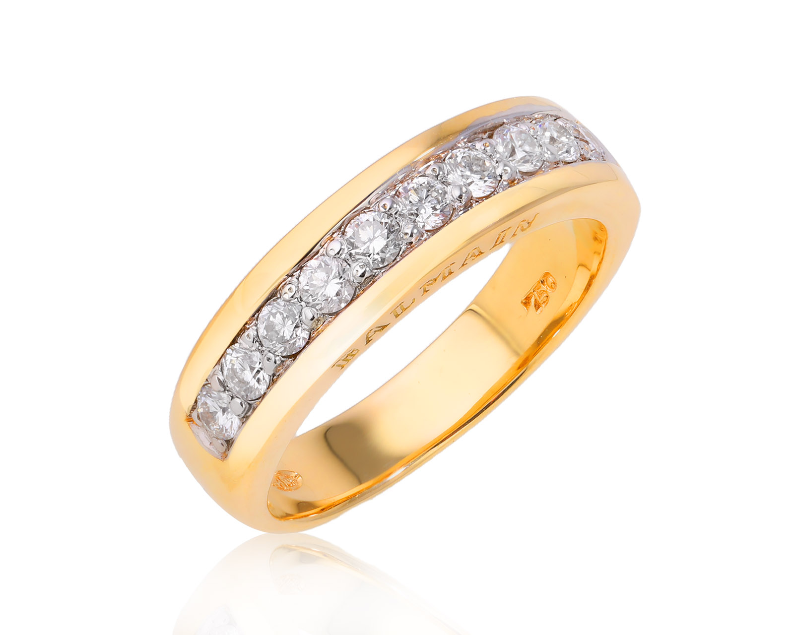 Оригинальное золотое кольцо с бриллиантами 0.50ct Balmain 261224/2