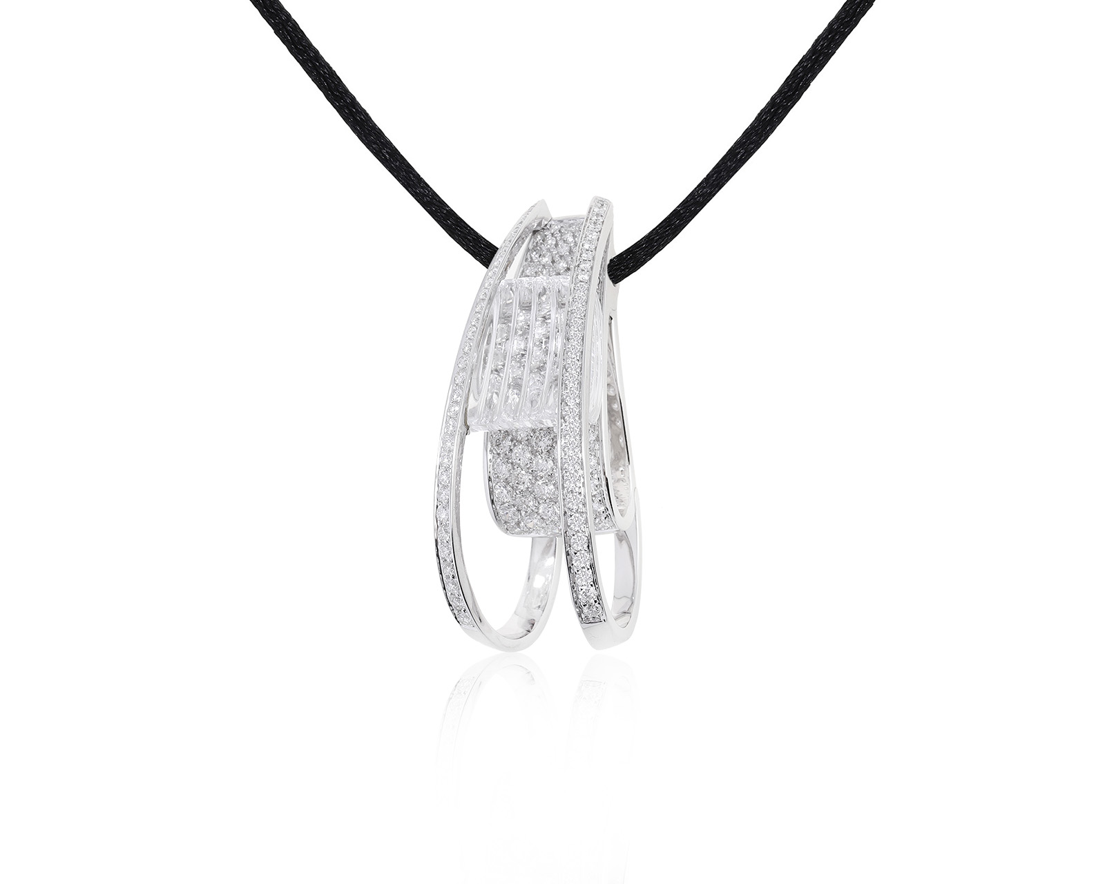 Оригинальный золотой кулон хрусталем 8.60ct и бриллиантами 3.84ct IO SI 090122/3