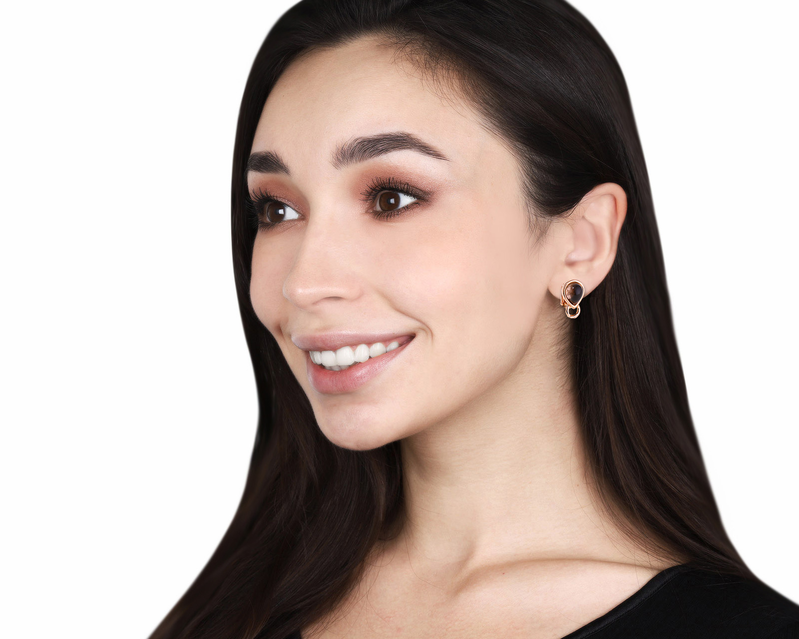 Оригинальные золотые серьги с бирюзой 25.00ct Damiani