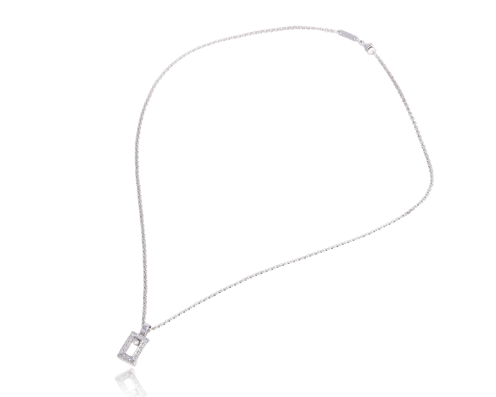 Оригинальный золотой кулон Chopard Happy Diamonds