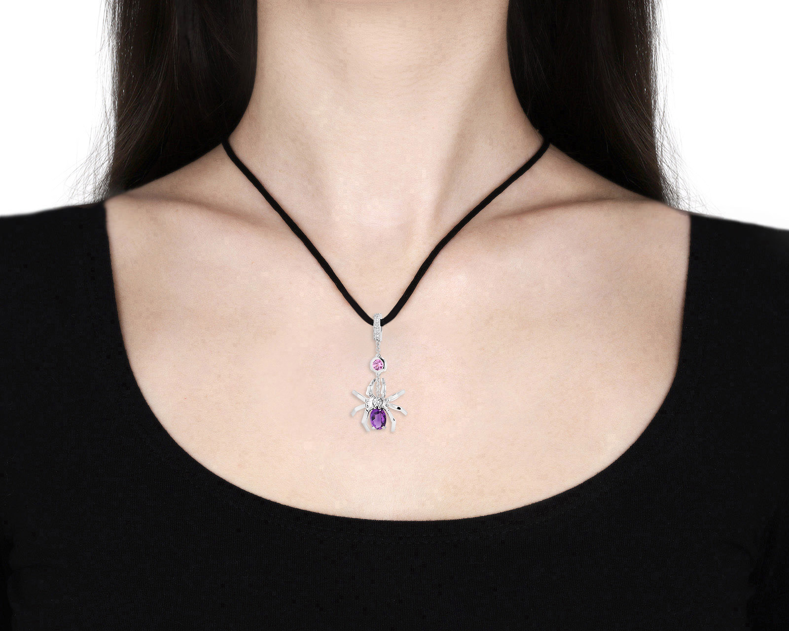 Оригинальный золотой кулон с аметистом 1.02ct Chaumet Attrape-Moi