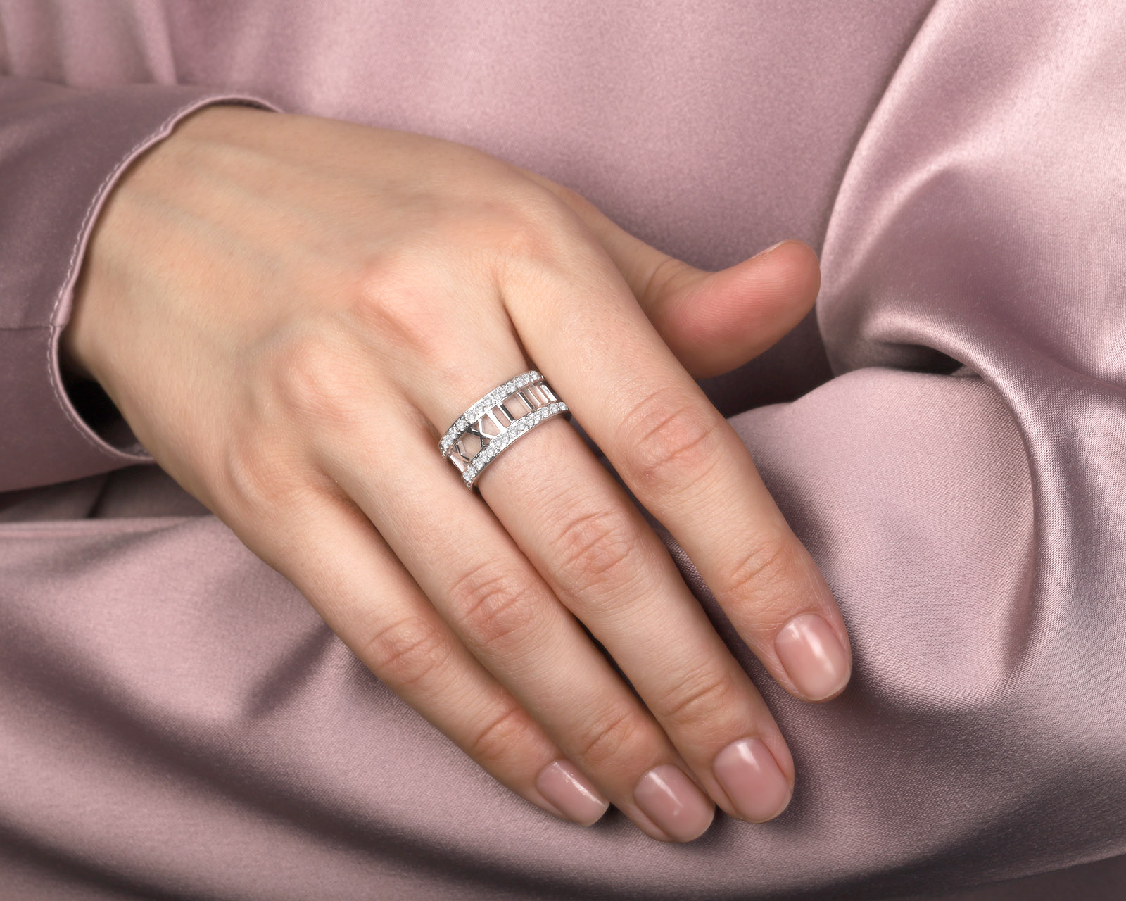 Оригинальное золотое кольцо с бриллиантами 0.60ct Tiffany&Co Atlas