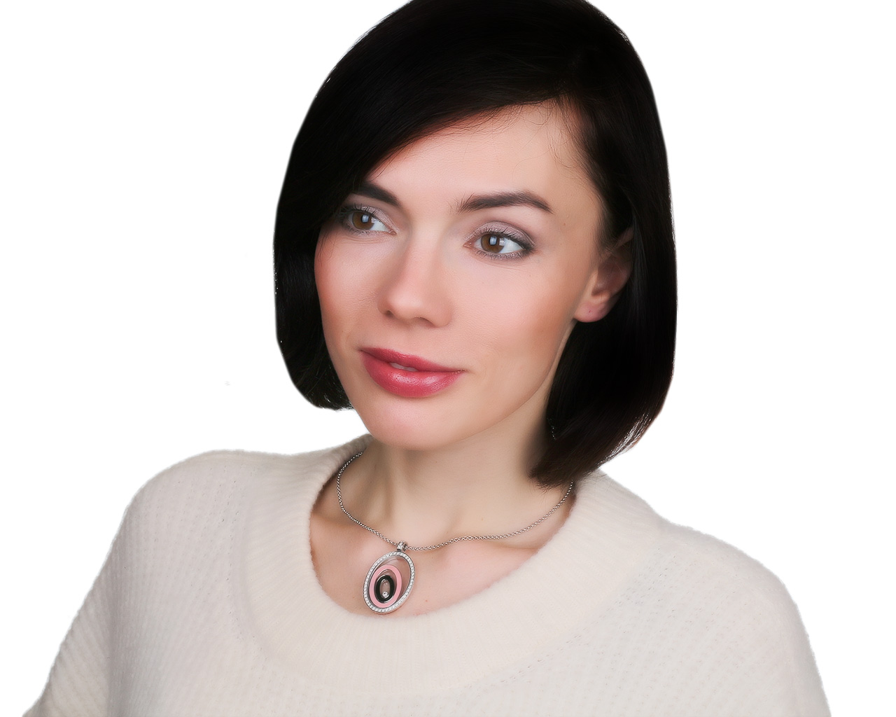 Оригинальный золотой кулон с бриллиантами 0.90ct Chopard