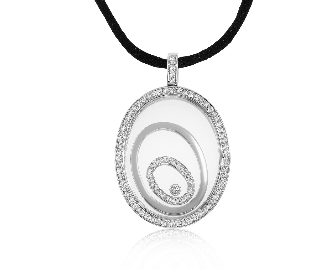 Прекрасный золотой кулон с бриллиантами 0.70ct 251020/4