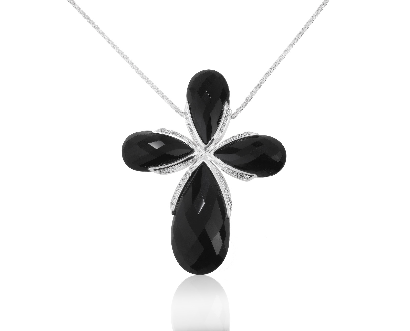 Оригинальный золотой кулон с ониксами 53.36ct Balocchi Preziosi 150820/КМ03