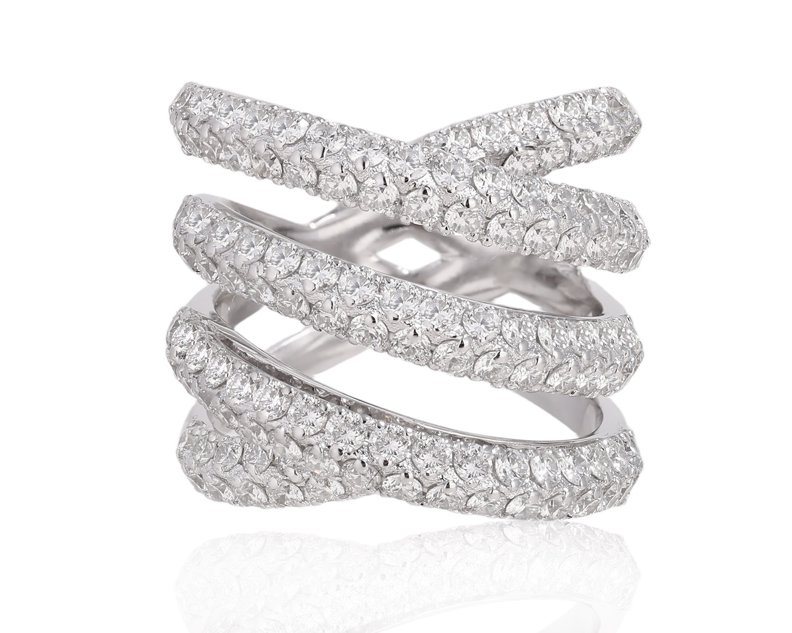 Золотое кольцо с бриллиантами 3.10ct Evgeny Matveev 210525/9