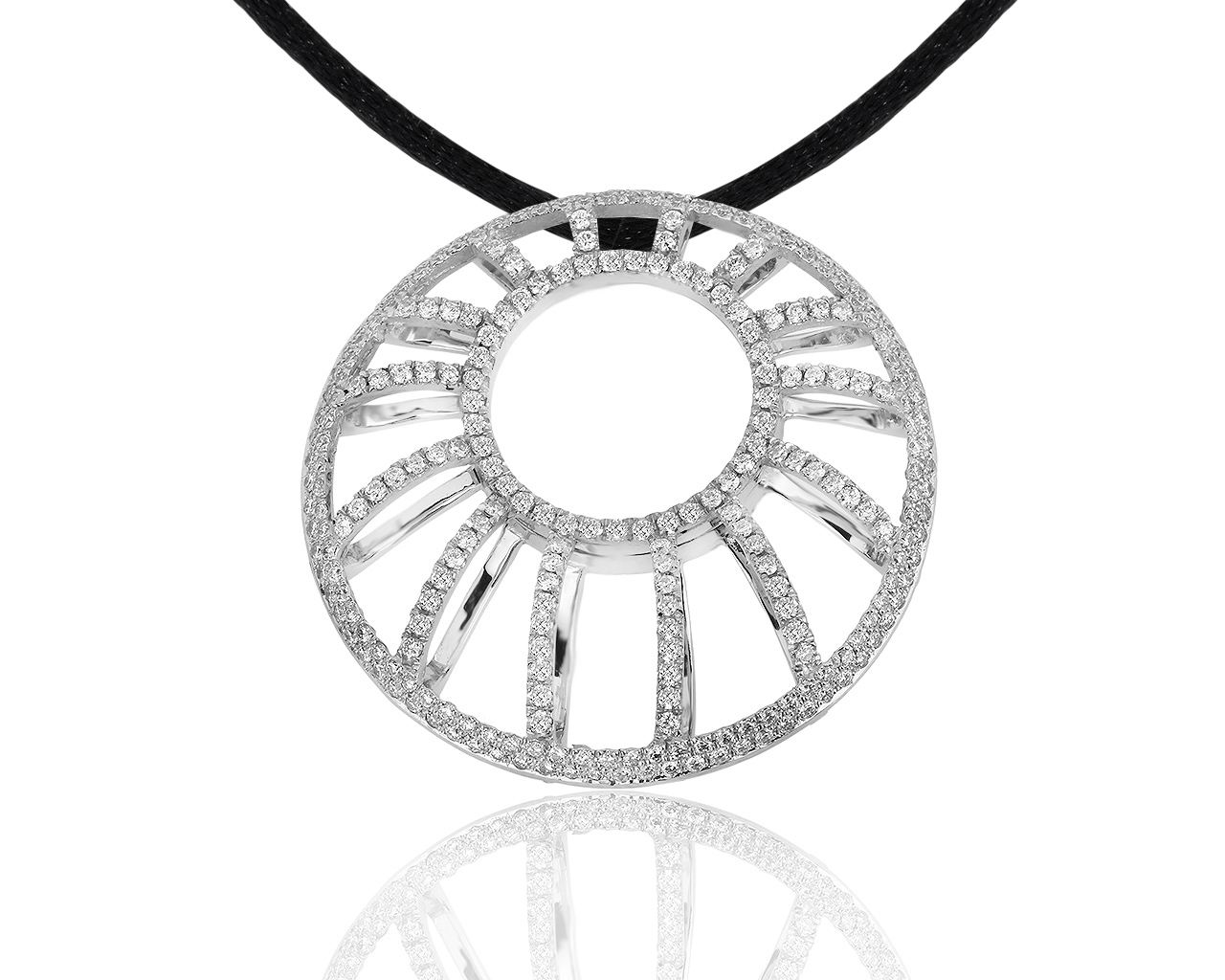 Прелестный золотой кулон с бриллиантами 2.34ct 100919/3