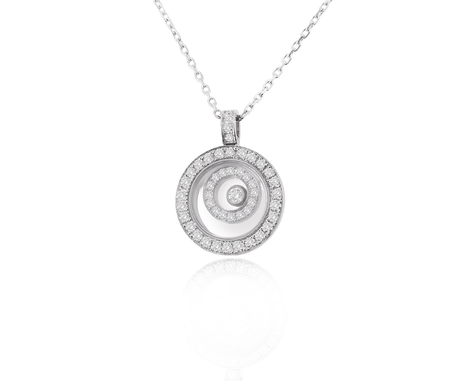 Оригинальный золотой кулон с бриллиантами 0.72ct Chopard Happy Diamonds 020424/12