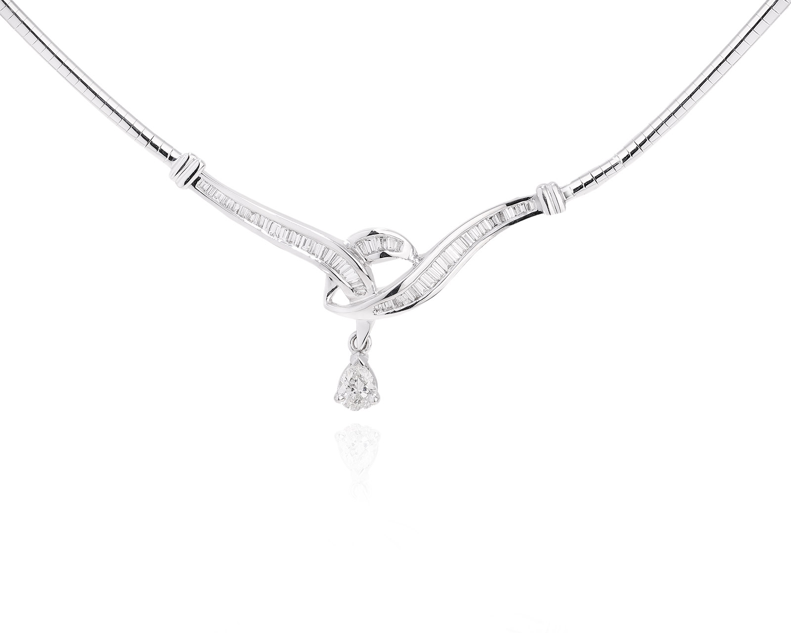 Золотое колье с бриллиантами 0.93ct 210325/3