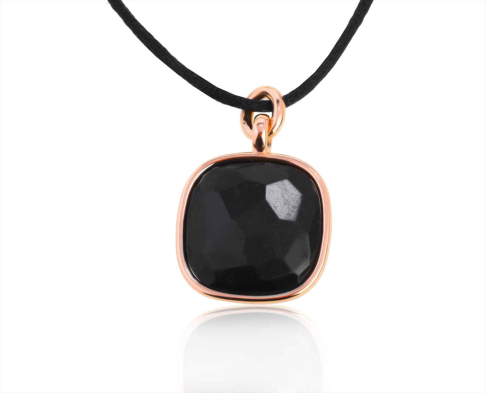 Оригинальный золотой кулон с гагатом Pomellato Victoria 240821/4